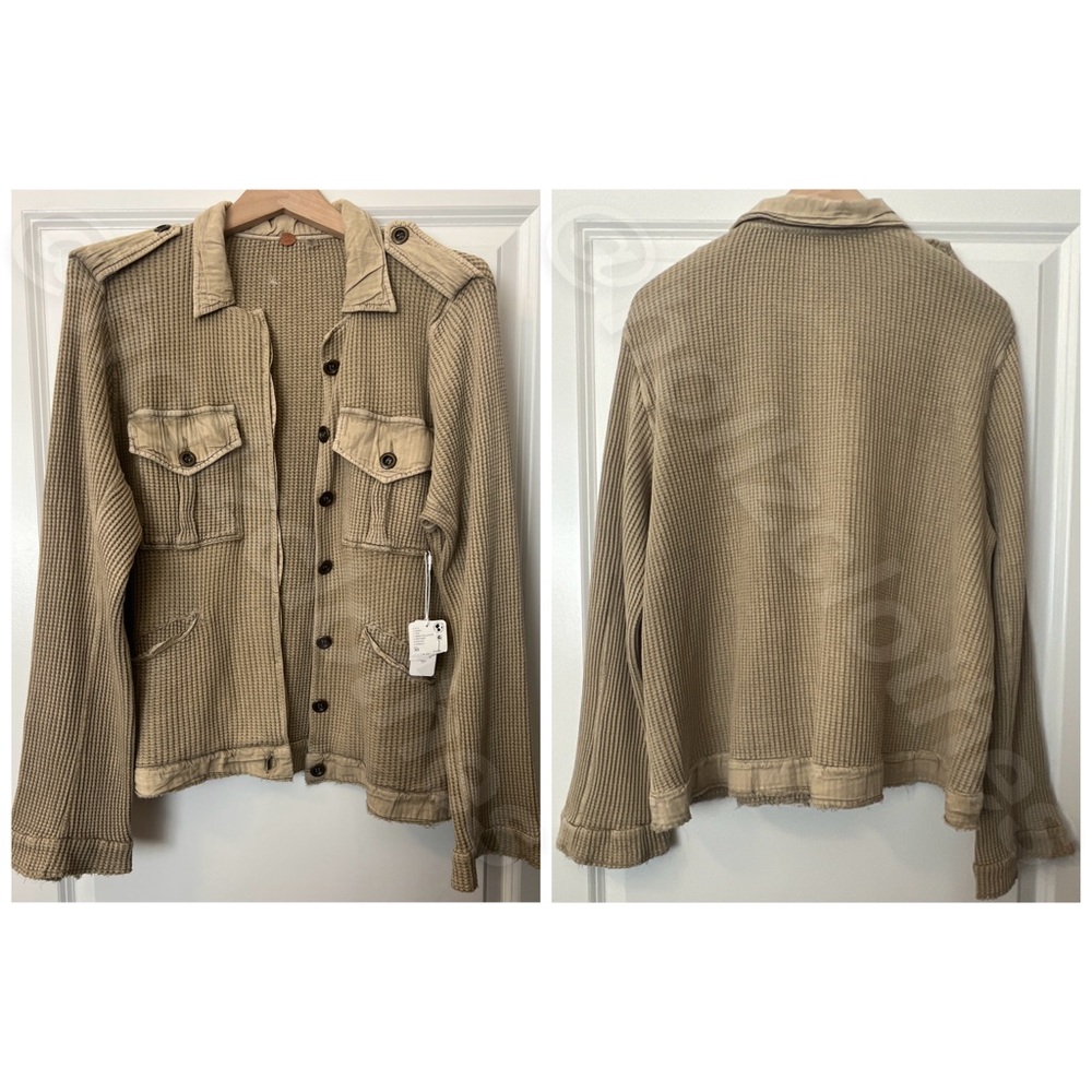 Free People Logan Jacket Green Tea Leaves XS NWT - Picture 3 of 10